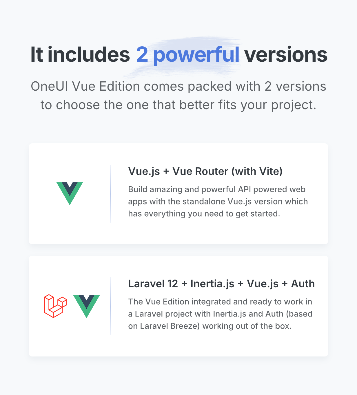 OneUI Vue Edition - Vuejs 3 Admin Dashboard Template